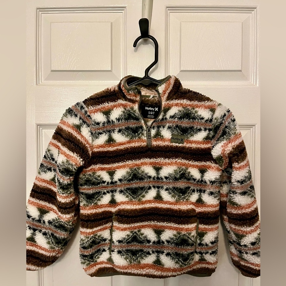 Boys Hurley fleece pull over size 6/7